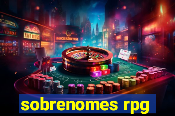 sobrenomes rpg